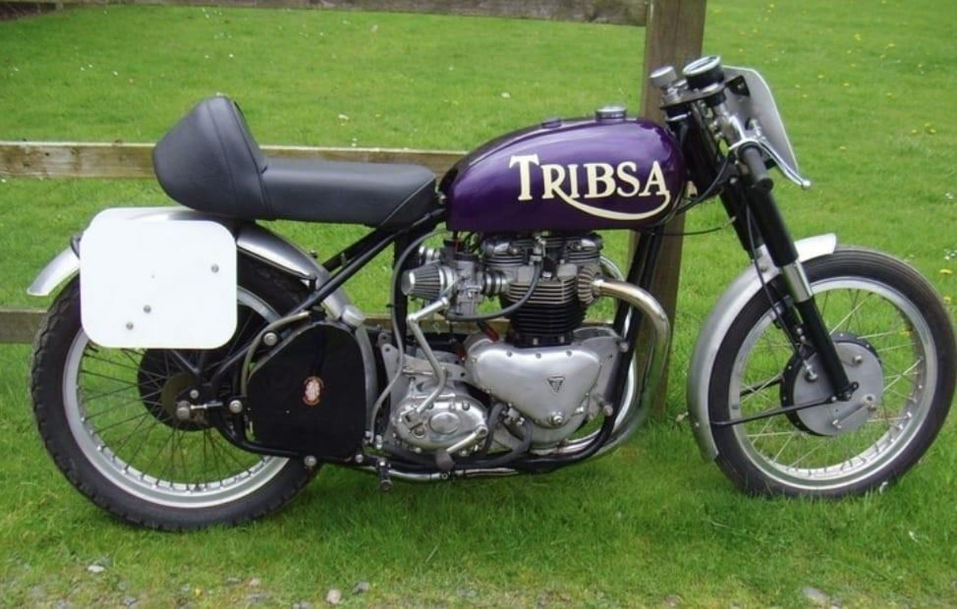 Tribsa T120/Daytona Goldstar Rigid 750 motorcycle. One of 3 Mead and Tomkinson Daytona Goldstar