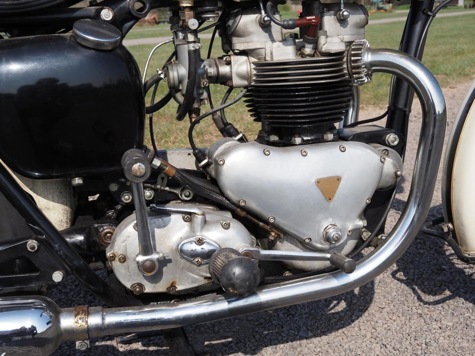 Triumph Tiger 110 motorcycle. 1958. Reg. UYT 950. Frame no. 015200. Engine no. 015200. This bike has - Image 3 of 8