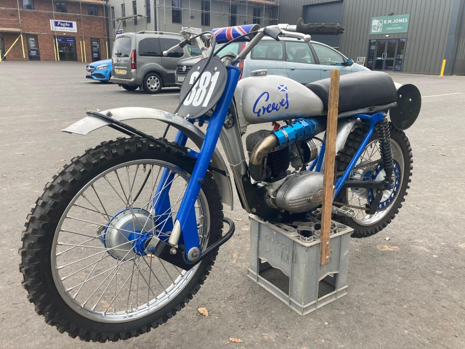 Greeves Hawkstone scrambler. 1950s. Owned by Jim Allen. Out of a private collection and has been - Image 2 of 4