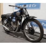 New Imperial 46 motorcycle. 350cc. Compression. Frame No. 4630054R. Engine No. 126/40451/46 1936.