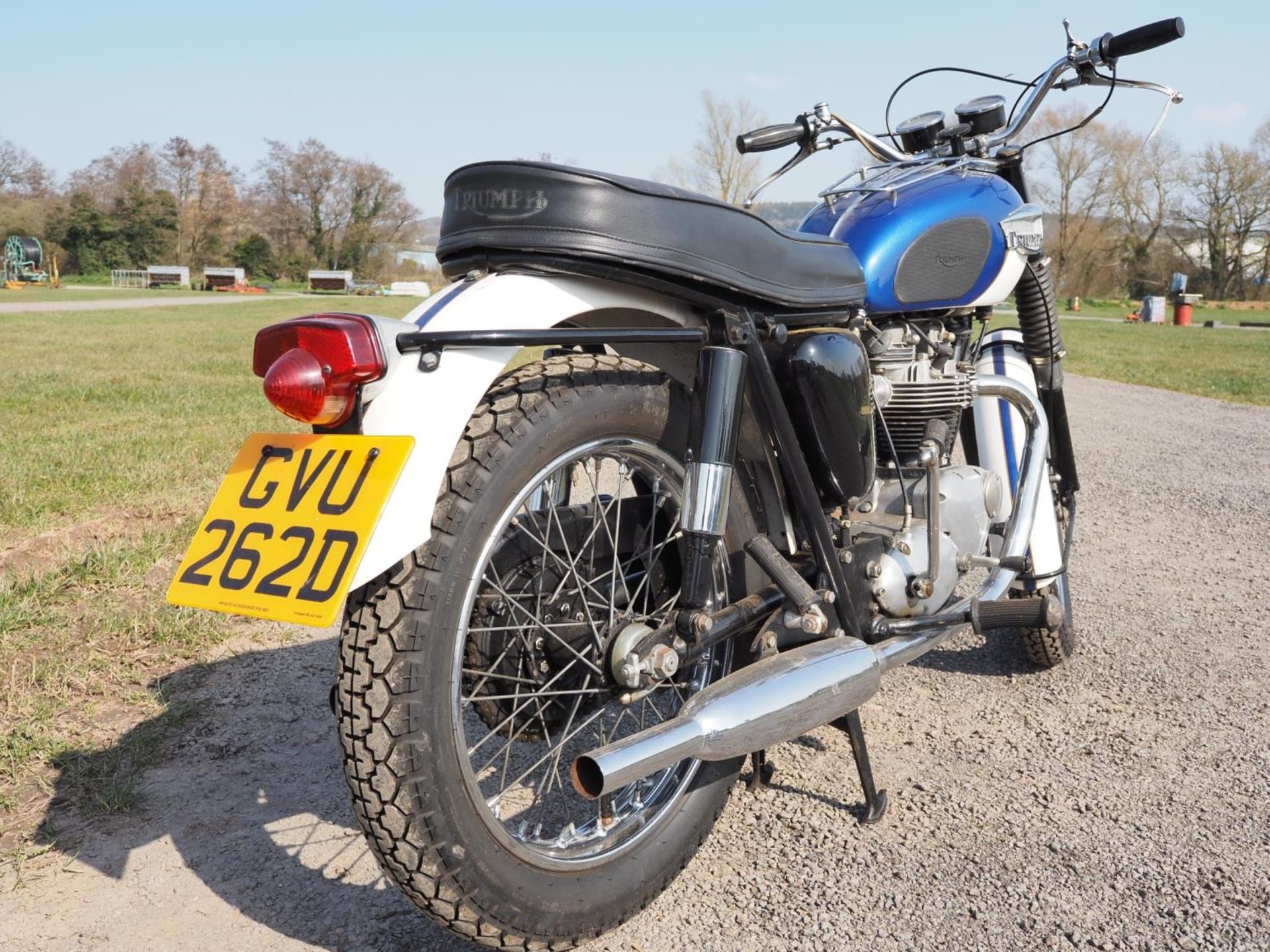 Triumph TR6 Trophy motorcycle. 1966. Matching engine and frame no. TR6RDU40711. Originally - Image 4 of 8