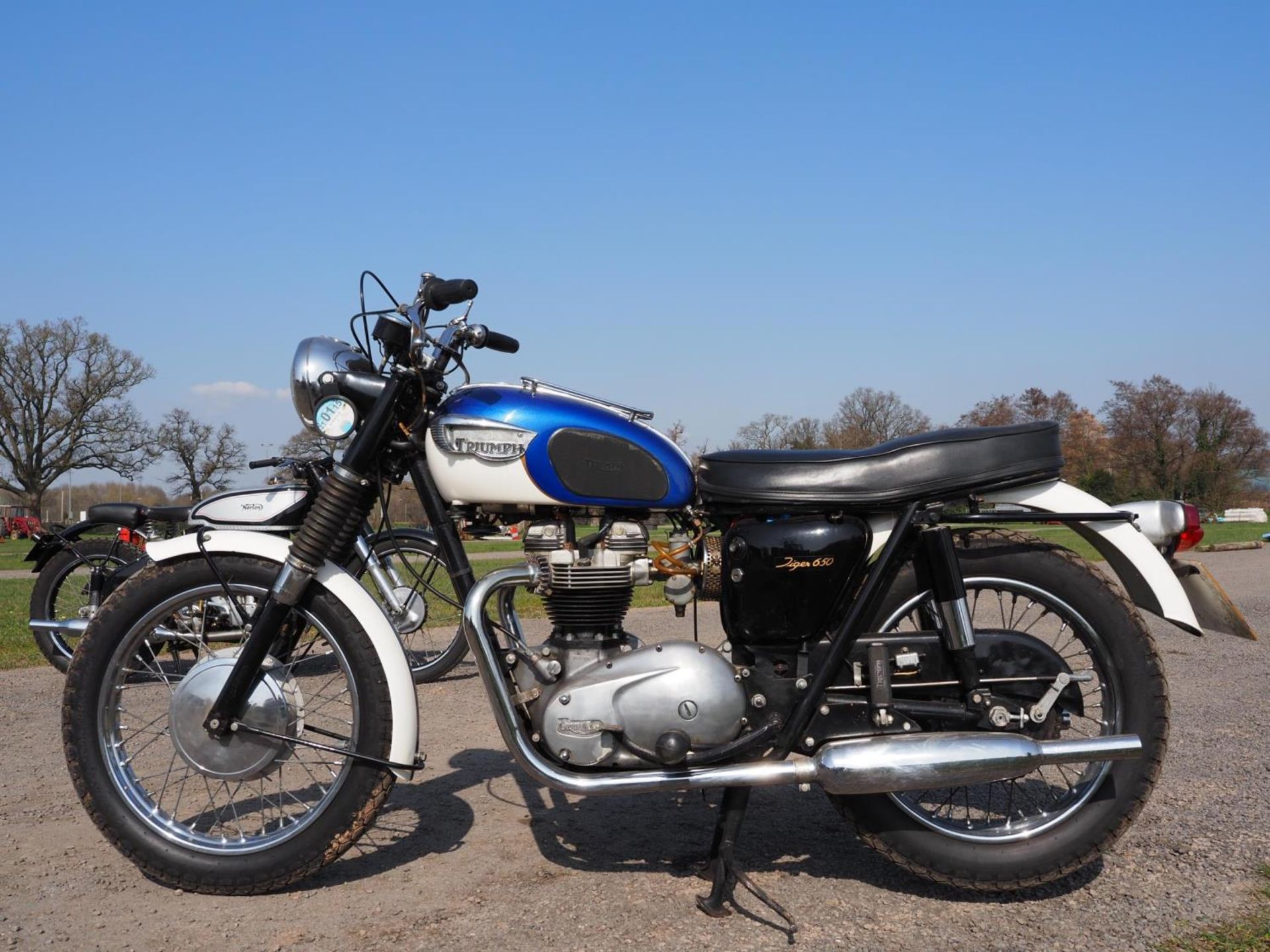 Triumph TR6 Trophy motorcycle. 1966. Matching engine and frame no. TR6RDU40711. Originally - Image 7 of 8