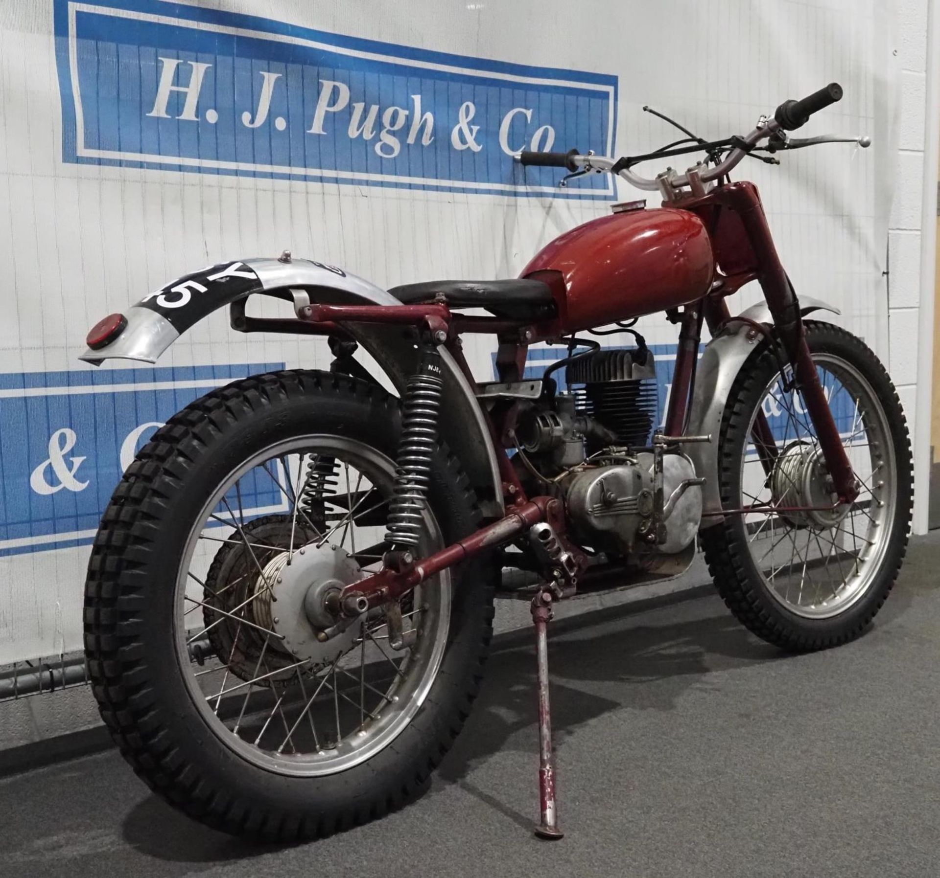 James Commando trials motorcycle. 197cc. 1956. Engine turns over. Reg. RSY 345. V5 - Image 3 of 5