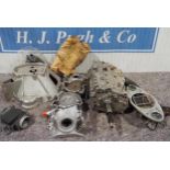 Getrag BMW gearbox, part No. 262.0.051090, TWR bell housing, 2 crankcases and other parts