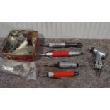 Assorted air tools and accessories to include Bluepoint