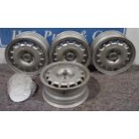 Set of 4 Volkswagen "Bottlecap" alloy wheels to fit 1985-88 Golf/Sirrocco