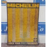 Tin sign - Michelin tyre pressures