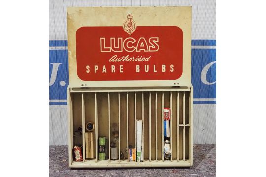 Lucas spare bulb display cabinet