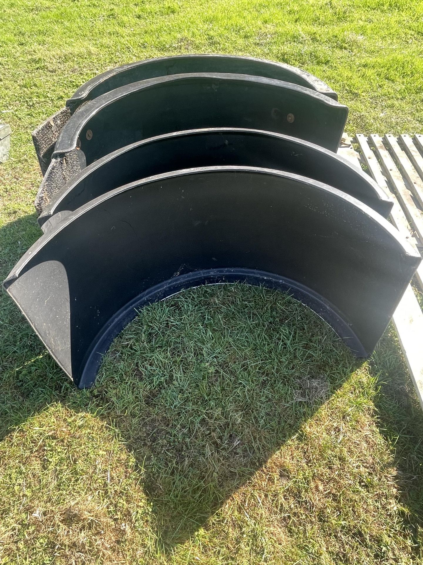 Plastic lorry mudguards