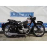 BSA ZA7 Star Twin motorcycle. 1950. 500cc. Rare metal badge model. MOT until March 2023. Desirable