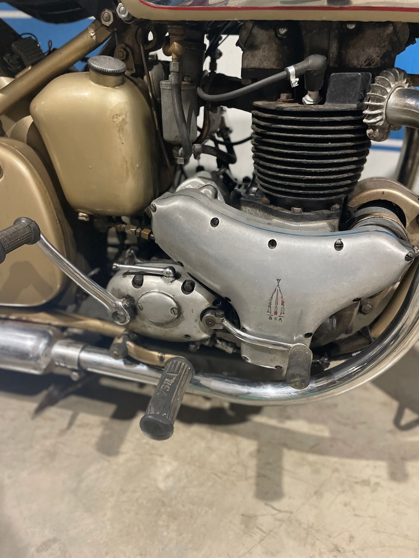 BSA A10 Golden Flash motorcycle. 1955. 650cc. C/w 15 old MOTs. Reg. 515 XVP. V5 - Image 3 of 12