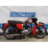 BSA B40 motorcycle. 1961. 350cc. Runs. Restored. Reg. 622 XVU. V5