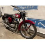 BSA B175 Bantam motorcycle. 1971. Restored a few years ago. Reg KGL 665J. V5