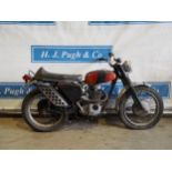 BSA B44 motorcycle. 1971. Matching numbers. C/w Nova docs