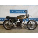 BSA A65 Thunderbolt motorcycle. 1971. Serial No. CE2403A65. C/w Nova docs