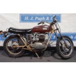BSA A65 Lightning motorcycle. 1971. Frame No. A65LBE06542. Engine No. A65LBE06542. C/w Nova docs