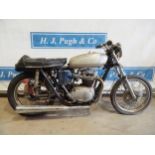 BSA Thunderbolt motorcycle. 1971. Matching numbers. C/w Nova docs