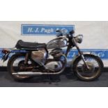 BSA A65 Thunderbird motorcycle. 1969. Frame No. XC16040A65T. C/w Nova docs