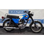 BSA B25 Starfire motorcycle. 1968. Frame No. B25B694. Engine No. B25B694. C/w Nova docs