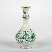 Vase Meissen, indische Blume , grün