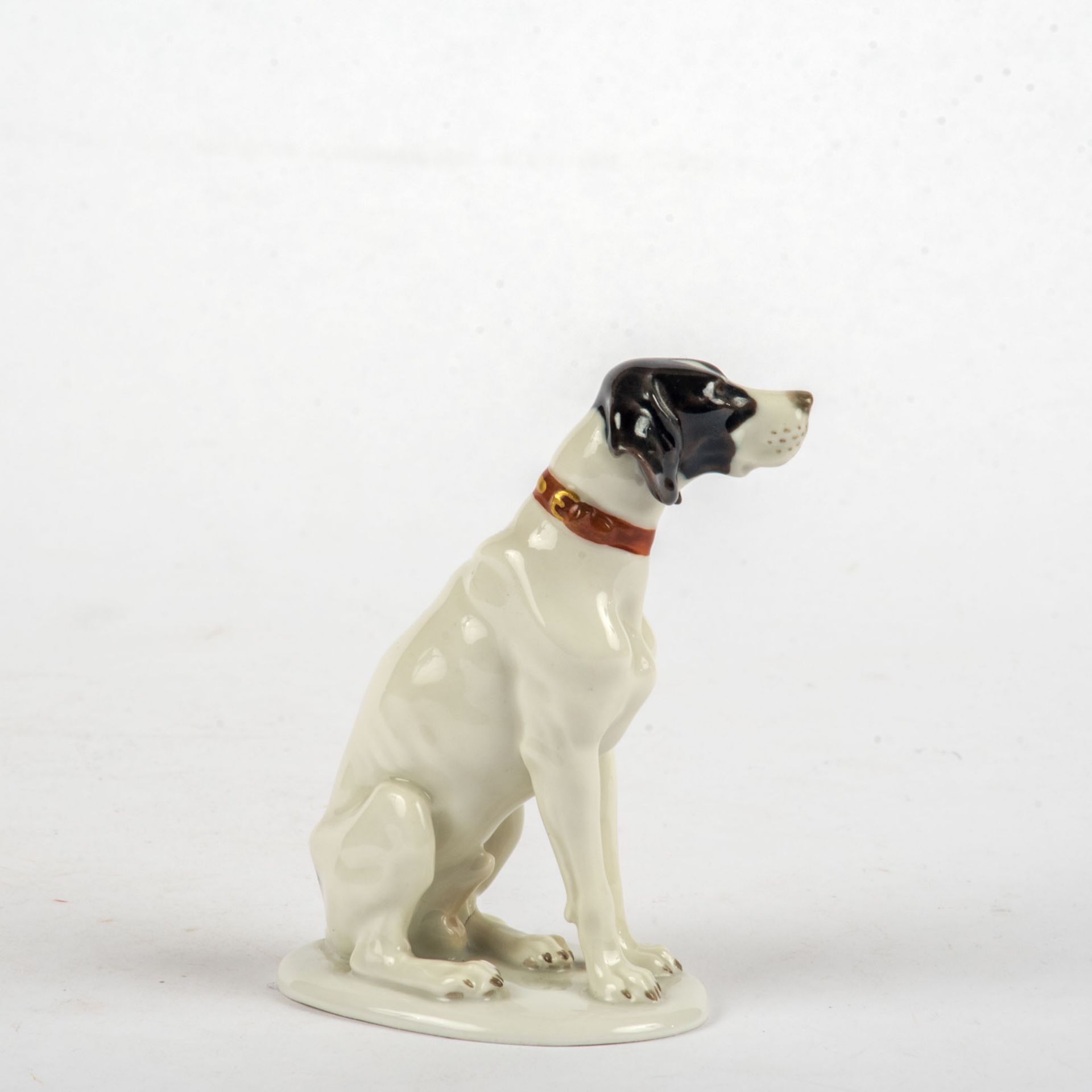 Figur Jagdhund,  Meissen, Entw. Erich Hösel (1869-1953) - Bild 2 aus 3