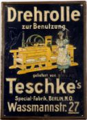 Werbeschild Teschke's Drehrolle, BERLIN