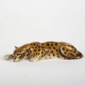 Liegender Leopard  Rosenthal