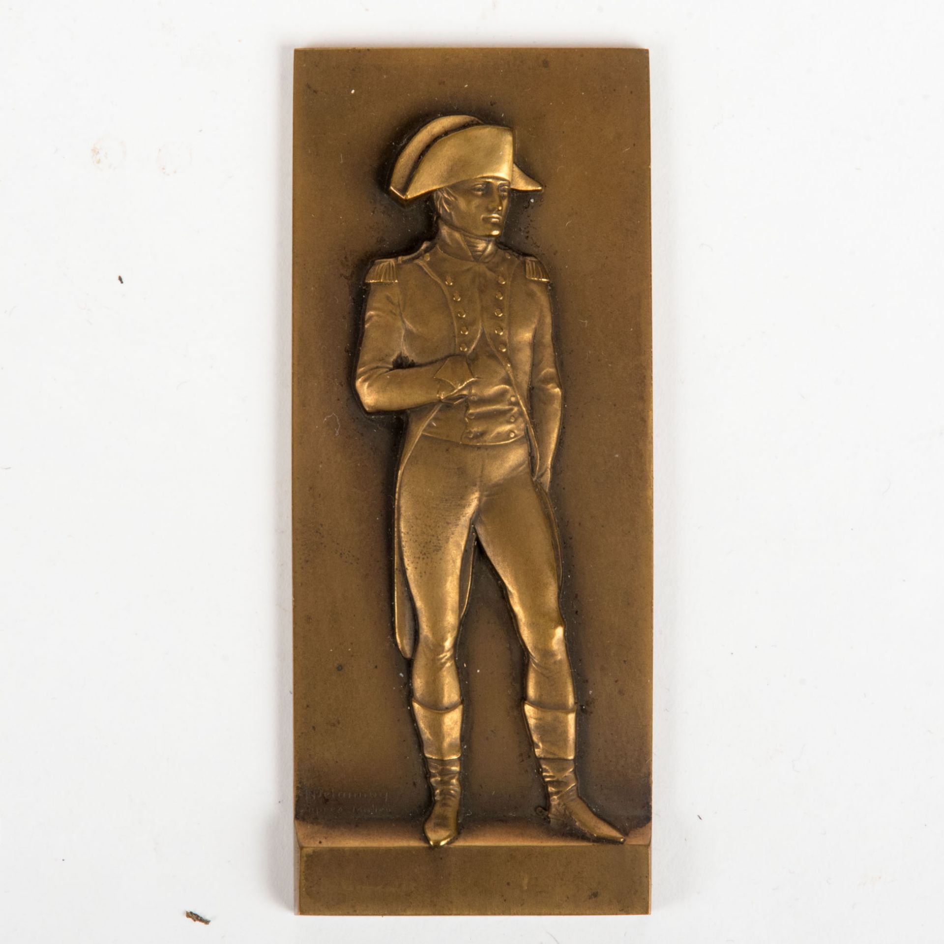 Relief Bronzetafel -Napoleon-