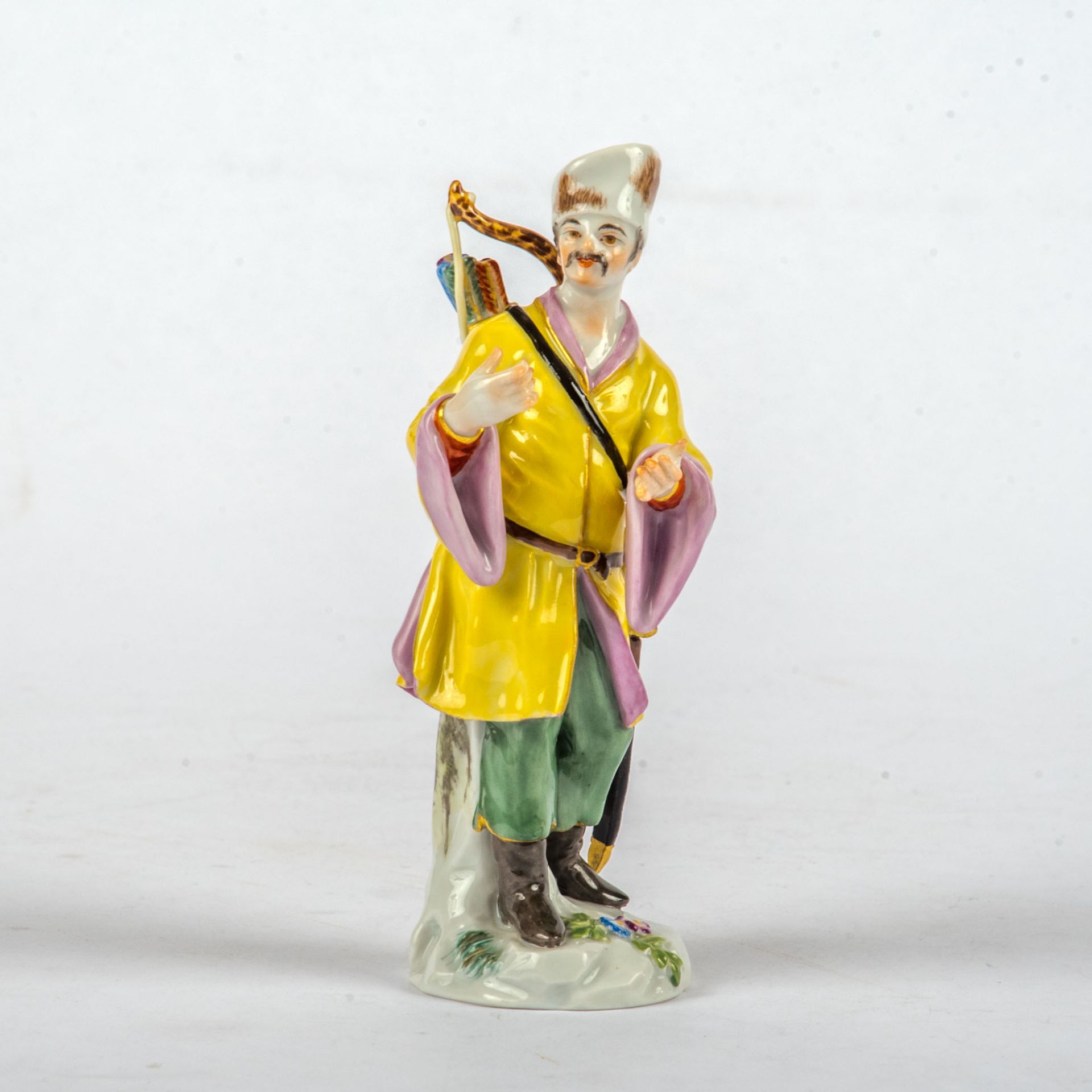 Figur aus "Fremde Völker"  Japaner bewaffnet, Meissen 20. Jh.