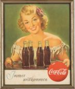Werbeplakat CocaCola  50er Jahre