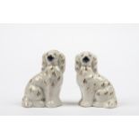 Paar Staffordshire Hunde, 20. Jh.