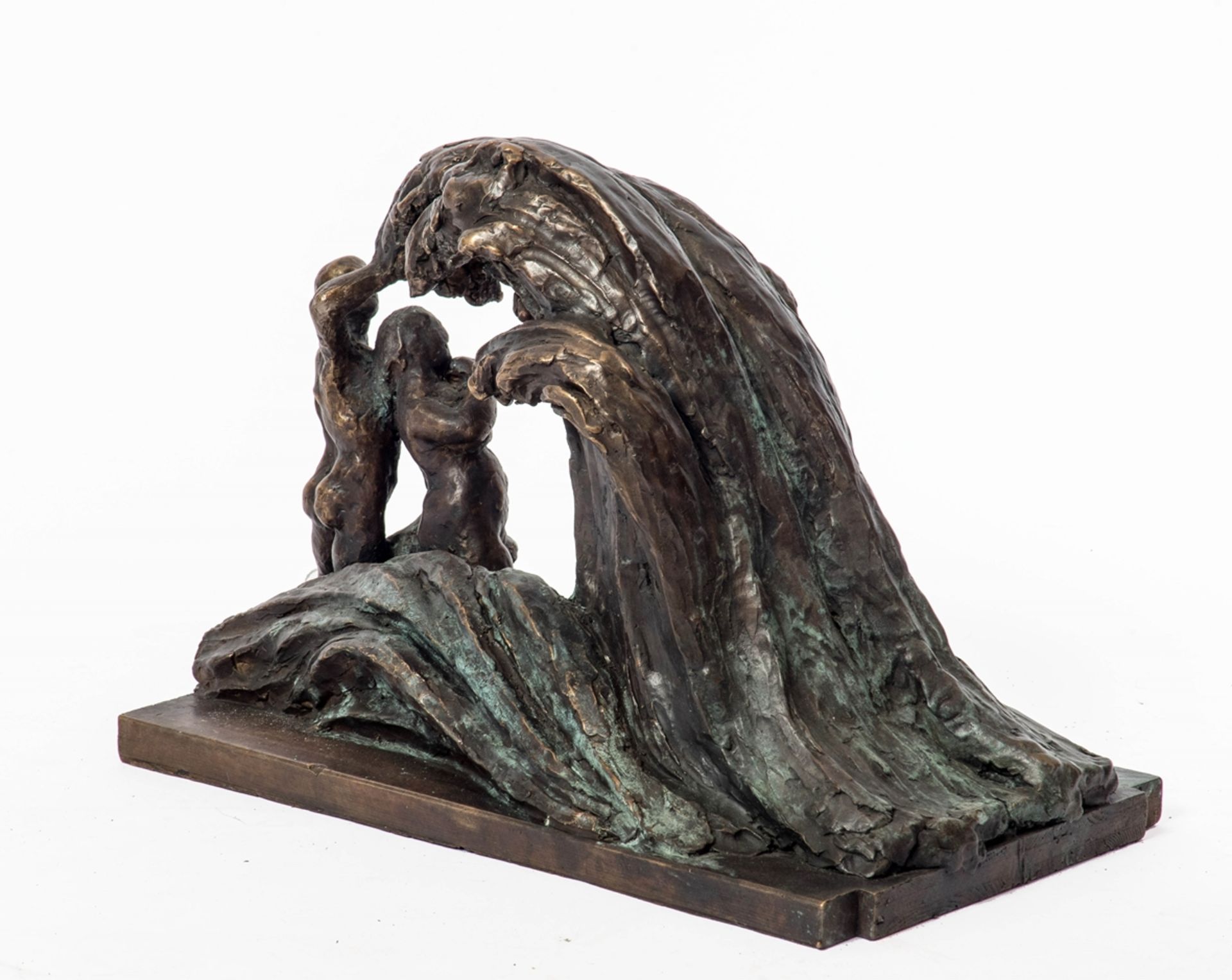 Bronzeskulptur "Welle" - Image 2 of 2