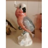 Beswick Pink Cockatoo Bird Figure - ref 1180, 21cm high