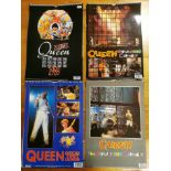 Quartet of Queen 1980's Rock Freddie Mercury Calendars