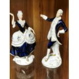 Pair of Royal Dux Classical Figurines