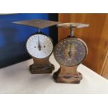 Pair of Vintage Salter Brass Letter Balance weighing scales
