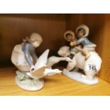 Trio of Lladro/Nao Figures inc Eskimo and Geese Girl