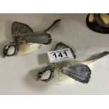 Pair of Beswick Wall-Hanging Blue-Tits - ref 706