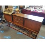 Large Retro Teak Sideboard, likely McIntosh - 184cm long by 43w by 77h
