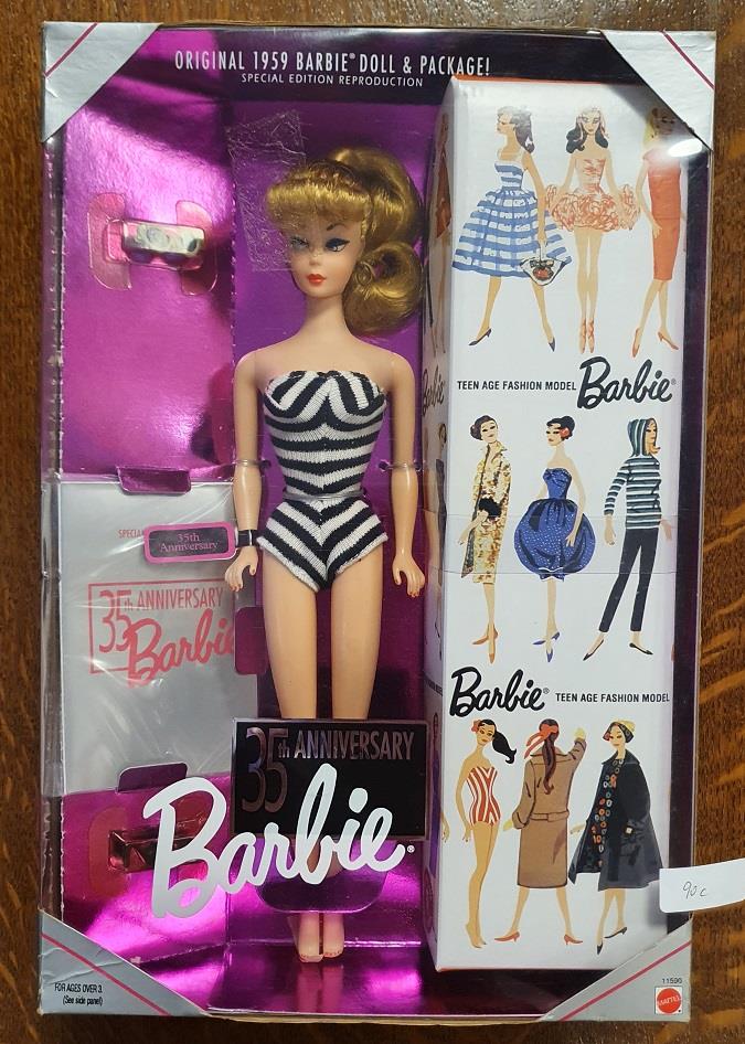 Mattel 35th Anniversary Barbie figurine '1959 reproduction' (11590)