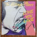 An original 1977 UK pressing of the Rolling Stones live double album Love You Live (COC 89101)