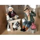 Royal Doulton Owd Willum & Schoolmarm Figures