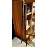 Pair of Vintage Walking Canes (approx 3' in height), comprising one with hobnail boot end + small