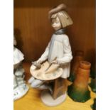 Lladro/Nao Girl Artist Figure - 34cm high