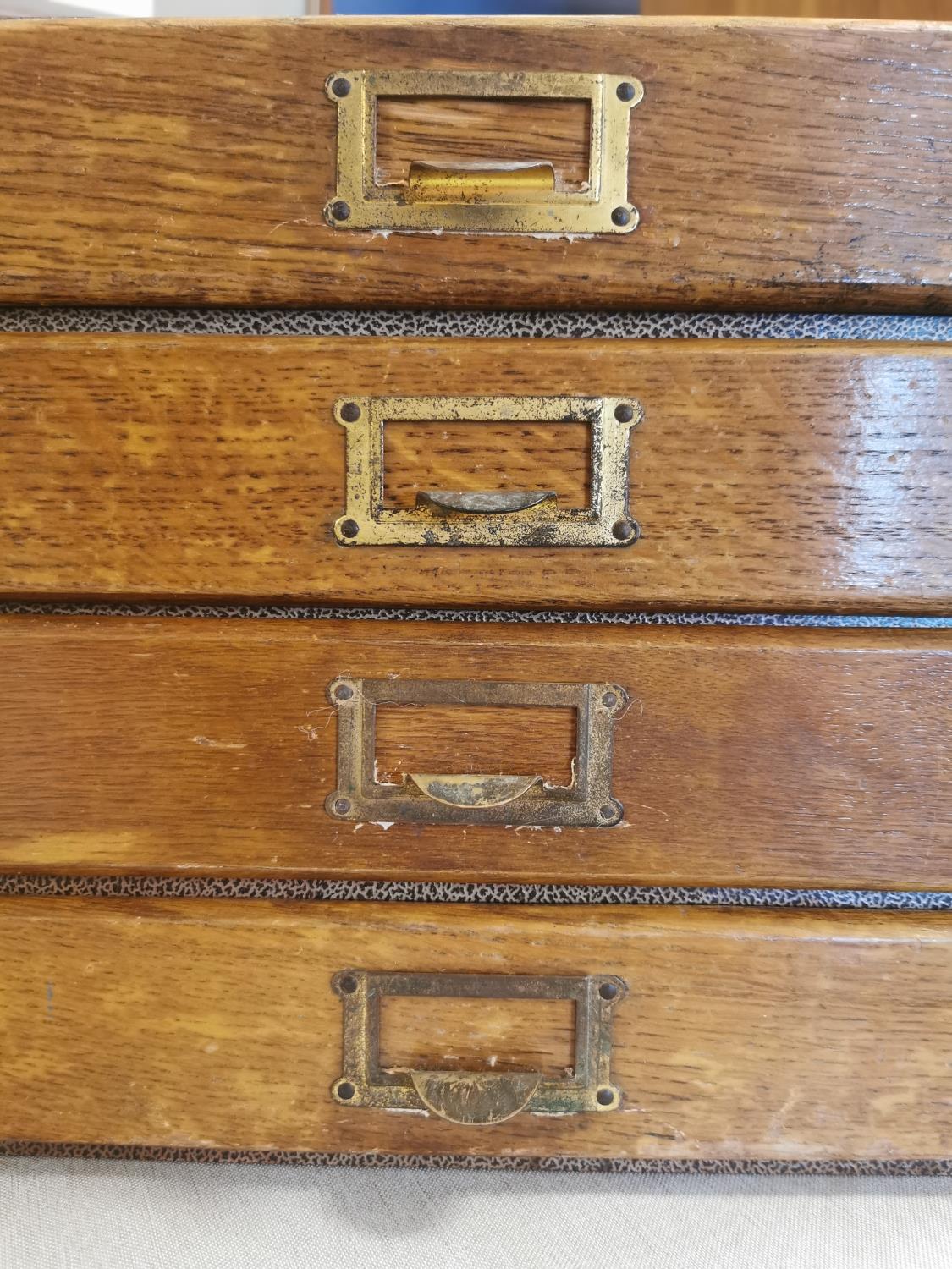 Vintage Four-Drawer Craftsman/Apprentice Chest (approx 15"" x 12"" x 12"") - Image 4 of 4