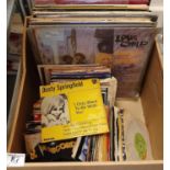 Collection of Approx 30 1970s/1980s UK-release LP Records and 60 7" singles, including Rod Stewart,