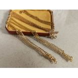 Pair of Gold 9ct Necklaces and a Small 9ct Gold Bracelet - total combined weight 12.3g