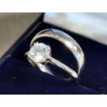 Pair of White Gold 9ct and 14ct Ladies Rings