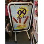 1990s Cadbury's Flake Free-standing Chocolate/Ice-Cream Advertising Display Stand