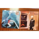 Pair of Original-issue UK LP Records by Sparks 'Propaganda' (ILPS9312) and Tubeway Army 'Replicas' (